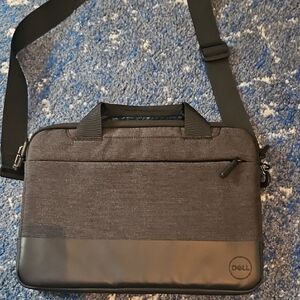 Dell Charcoal and Black Laptop Bag 13 Inches Wide By 9 Inches Tall